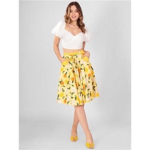 Collectif Dakota Sunny Floral Swing Skirt